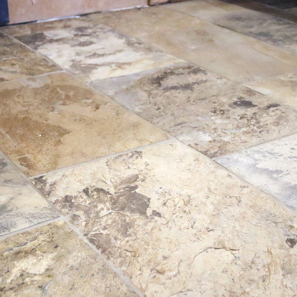  - Muster | Schieferfliesen | ANTIQUE WHITE - ca. 20 x 20 cm - Muster | Afrika Naturstein