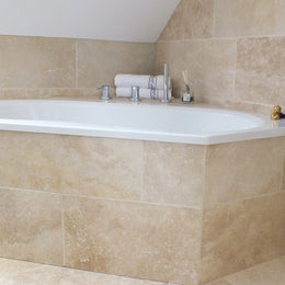  - Fliesen | TRAVERTIN LIGHT MIX | Getrommelt - 61 x 30.5 x 1.2 cm - Fliesen | Afrika Naturstein