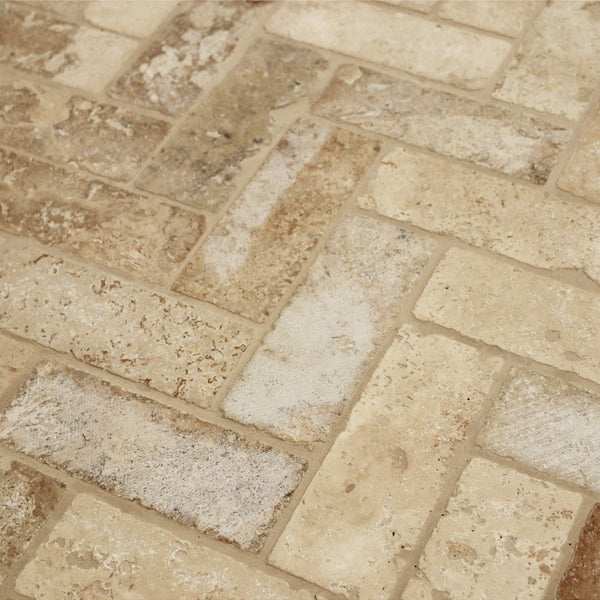  - Fliesen | TRAVERTIN OLD MIX | getrommelt - 20 x 7.5 x 1 cm - Fliesen | Afrika Naturstein