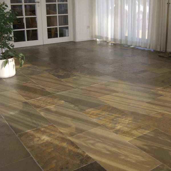 Naturstein Fliesen Schiefer spaltrau Rosa Stone - Muster | Schieferfliesen | ROSA STONE - ca. 20 x 20 cm - Muster | Afrika Naturstein