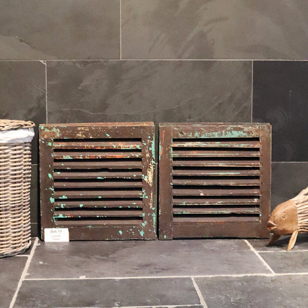  - Louvre Türen in vielen Größen - Set 11 (B49 x H51 x T4 cm) - Badgestaltung | Afrika Naturstein