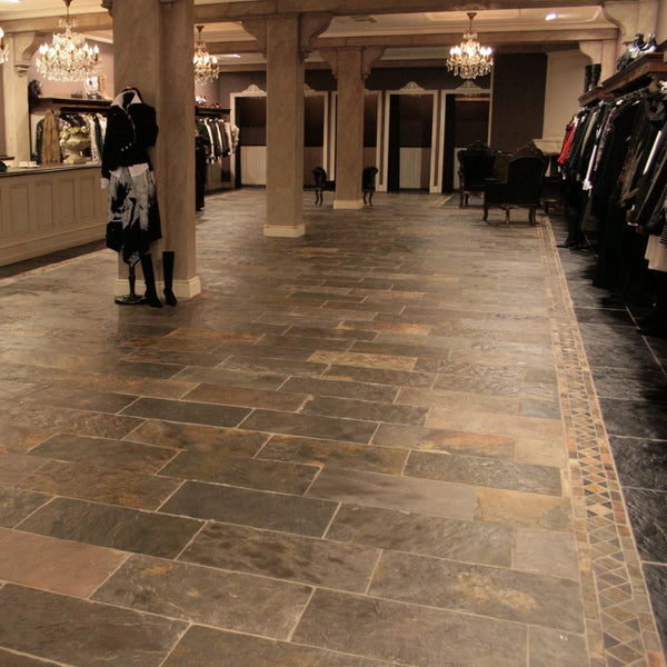 Naturstein Fliesen Platten Schiefer Namib Desert Erdtöne - Schieferfliesen | NAMIB DESERT - 60 x 30 x 1.2 - 1.8 cm - Fliesen | Afrika Naturstein