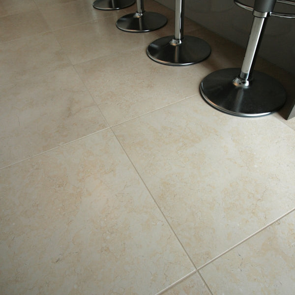 Naturstein Wandfliesen Bodenfliesen Kalkstein gebürstet - Kalksteinfliesen | JERUSALEM DESERT | Gebürstet - 40 x 40 x 1.5 cm - Fliesen | Afrika Naturstein