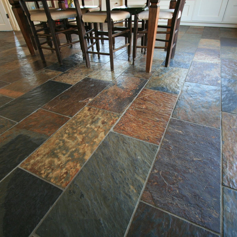 Schieferfliesen Rich Autumn spaltrau Herbstlaub - Schieferfliesen | RICH AUTUMN - 40 x 40 x 1.2 - 1.8 cm - Fliesen | Afrika Naturstein