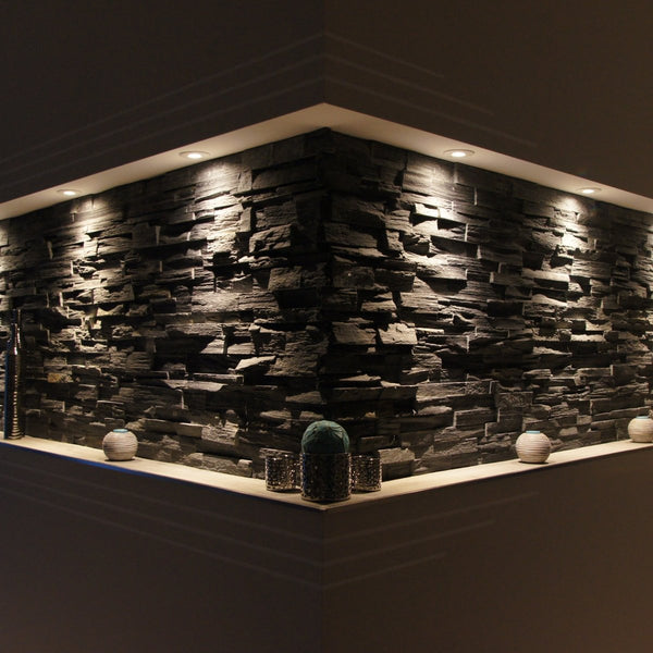  - Muster | Naturstein Verblender | SCHIEFER CROSS CUT - ca. 15 x 15 - 20 cm - Muster | Afrika Naturstein