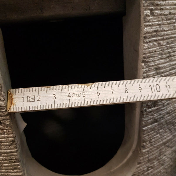 Naturstein Standwaschbecken Waschbeckensaeule Marmor - KRETA Standwaschbecken Marmor grau und schwarz rund - 90 x 40 x 40 cm - Badgestaltung | Afrika Naturstein