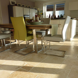 Travertinfliesen Light Mix antik getrommelt Mittelmeer - Muster | Fliesen | TRAVERTIN LIGHT MIX | Getrommelt - ca. 20 x 20 cm - Muster | Afrika Naturstein