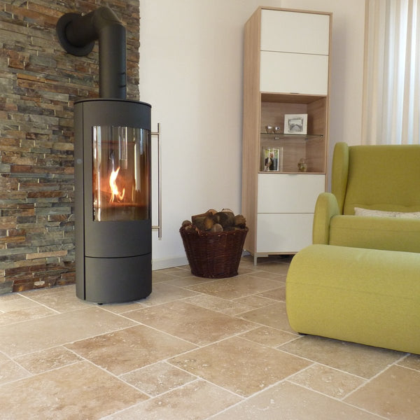  - Fliesen | TRAVERTIN LIGHT MIX | Getrommelt - 10 x 10 x 1 cm - Fliesen | Afrika Naturstein