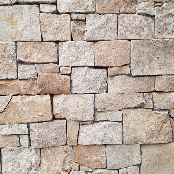  - Muster | Rocks Verblender | KALKSTEIN BEIGE - ca. 15 - 20 x 20 cm - Muster | Afrika Naturstein