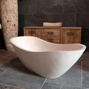  - THALASA Terrazzo Badewanne freistehend Beige 180 x 80 x 50 - 60 cm - Badgestaltung | Afrika Naturstein