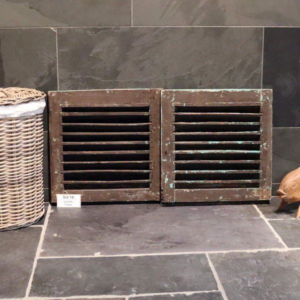  - Louvre Türen in vielen Größen - Set 10 (B50 x H50 x T3 cm) - Badgestaltung | Afrika Naturstein