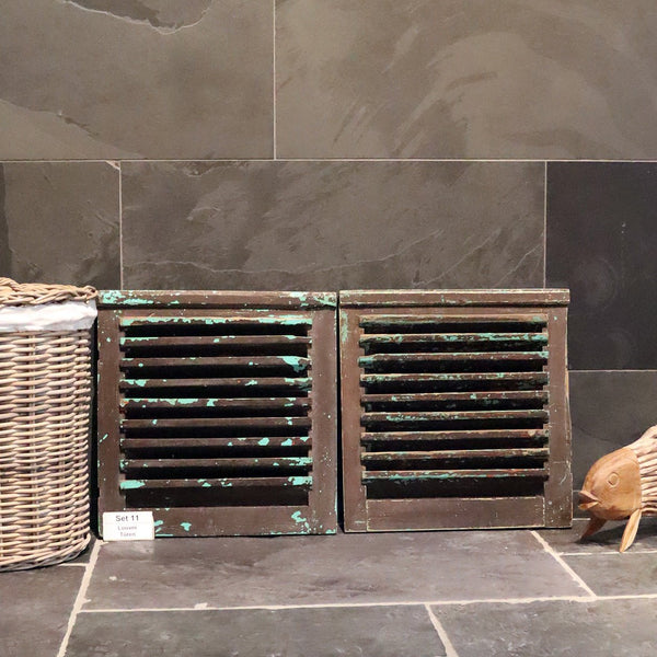  - Louvre Türen in vielen Größen - Set 11 (B49 x H51 x T4 cm) - Badgestaltung | Afrika Naturstein