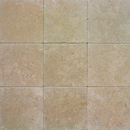 Naturstein Platten Wandfliesen Bodenfliesen Kalkstein Sinai Pearl - Muster | Kalksteinfliesen | SINAI PEARL | Getrommelt - ca. 20 x 20 cm - Muster | Afrika Naturstein