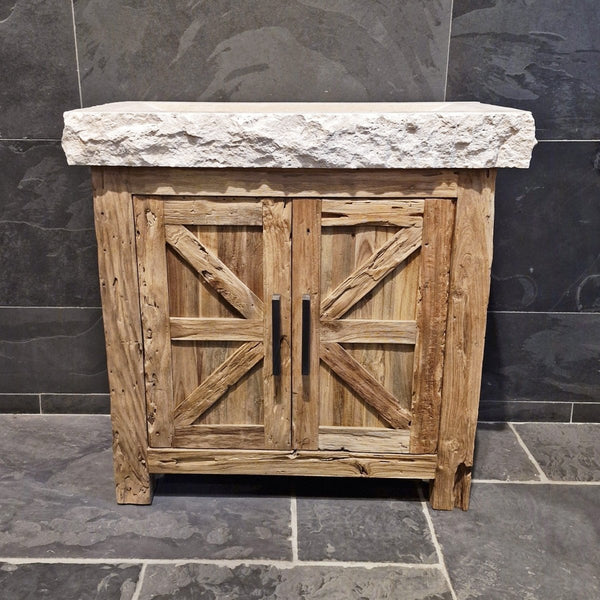  - LOMBOK Kommode - 86 x 45 x 80 cm - Badgestaltung | Afrika Naturstein