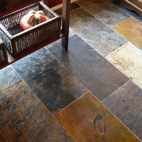  - Schieferfliesen | AFRIKA MULTICOLOR | Gesägt - 30 x 30 x 1.5 - 2.2 cm - Fliesen | Afrika Naturstein