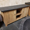 Teak Unterschrank Kommode Sideboard Anrichte Schieferplatte - BORNEO 1 Kommode mit Schieferplatte 170 x 55 x 80 cm - Badgestaltung | Afrika Naturstein