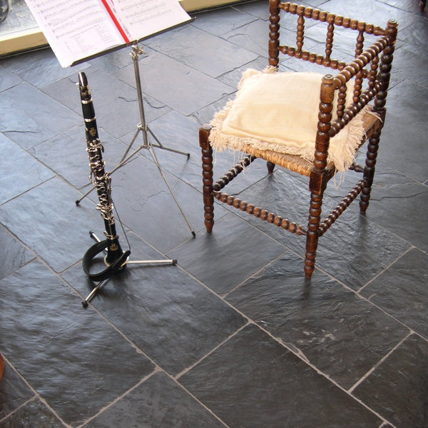  - Muster | Schieferfliesen | AFRICAN BLUE - ca. 20 x 20 cm - Muster | Afrika Naturstein