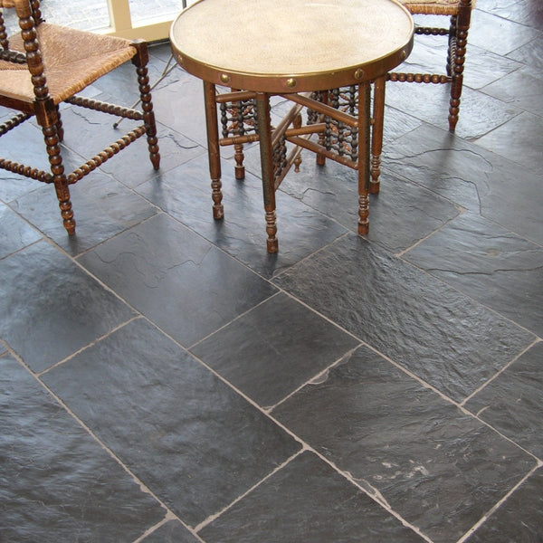  - Muster | Schieferfliesen | AFRICAN BLUE - ca. 20 x 20 cm - Muster | Afrika Naturstein