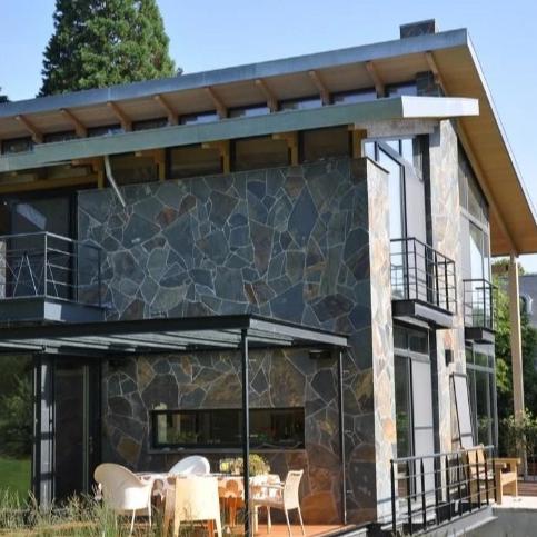 Schieferdach Fassadenplatten polygonal Schiefer Rusty - 1 Musterstück | Schieferfassade Polygonalplatten - Dach und Fasade | Afrika Naturstein