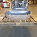 Aufsatzwaschbecken aus Flussstein | Unikate | 80-100 cm