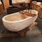  - WAVE Badewanne freistehend Marmor beige - L 180 x B 90 x H 58 cm - Badgestaltung | Afrika Naturstein