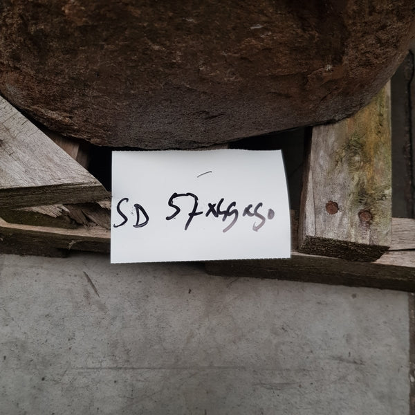  - RHODOS Standwaschbecken Flussstein 57 x 49 x 90 cm SD - Badgestaltung | Afrika Naturstein