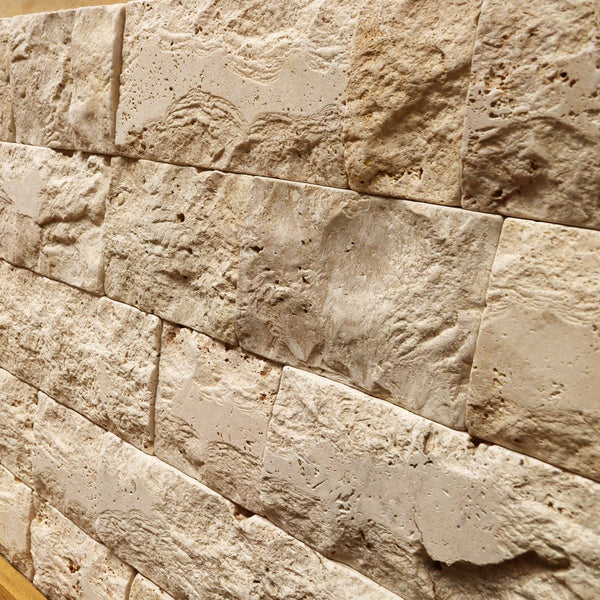  - Naturstein Verblender | SPLITFACE Travertin | FL 20 - 45 x 15 x 2,0 - 3,5 cm - Verblender | Afrika Naturstein
