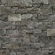 Schwarzer BLACK Kalkstein Verblender aus Naturstein, dekorative Wandverkleidung mit rauer Oberfläche und natürlicher Textur.