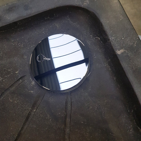 Kalkstein Duschtasse Duschwanne - ALPHEUS Duschwanne Brausetasse Kalkstein - 90 x 90 x 5 cm - Badgestaltung | Afrika Naturstein