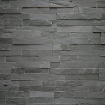 Muster Naturstein Verblender aus Schiefer Grey mit Muster, dekorative Wandverkleidung aus natürlichem Stein, Detailaufnahme