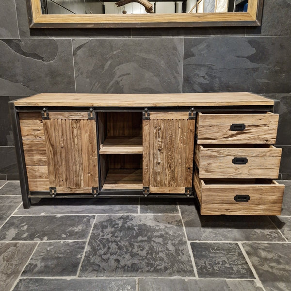  - PALU Unterschrank mit Spiegel, set - Unterschrank - Badgestaltung | Afrika Naturstein