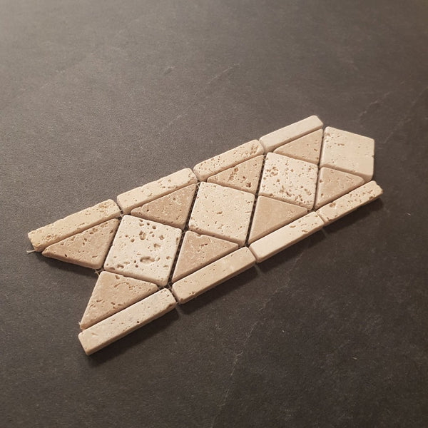  - Naturstein Bordüre Listello Travertin Medium - Bordüren | Afrika Naturstein