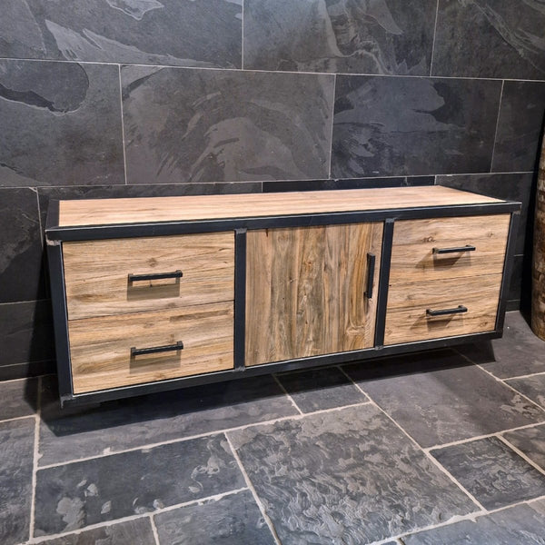  - METAL LOOK 7 Hängeschränk mit Spiegel, set - Hängeschränk - Badgestaltung | Afrika Naturstein