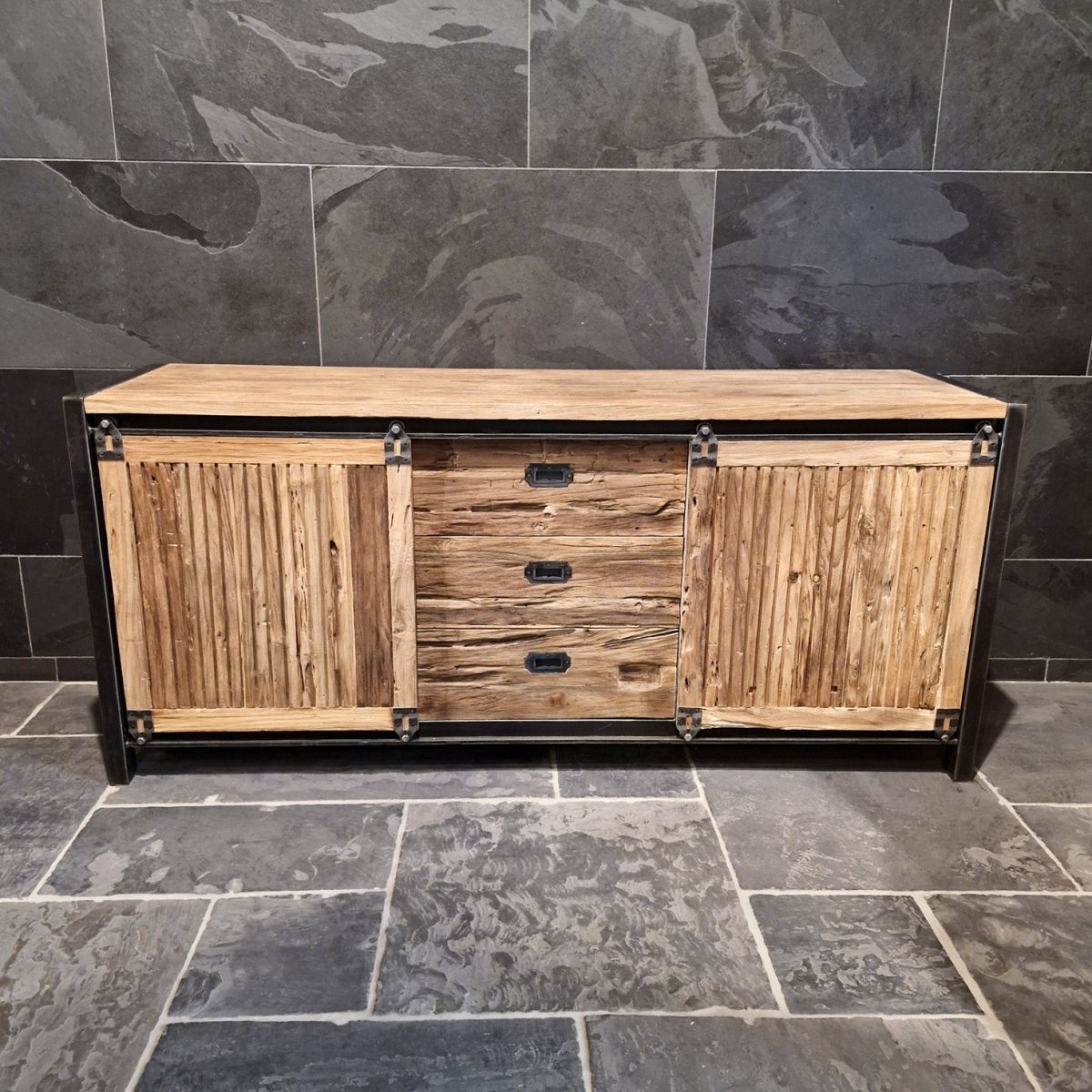  - MOTANA Kommode Unterschrank - 180 x 52 x 80 cm - Badgestaltung | Afrika Naturstein