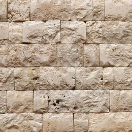  - Naturstein Verblender | SPLITFACE Travertin | FL 20 - 45 x 15 x 2,0 - 3,5 cm - Verblender | Afrika Naturstein