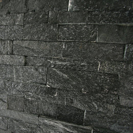  - Muster | Naturstein Verblender | QUARZIT BLACK - ca. 15 x 15 - 20 cm - Muster | Afrika Naturstein