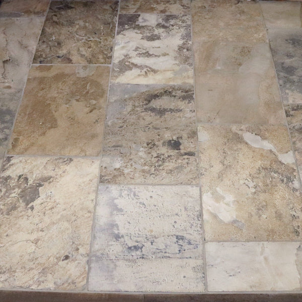  - Muster | Schieferfliesen | ANTIQUE WHITE - ca. 20 x 20 cm - Muster | Afrika Naturstein