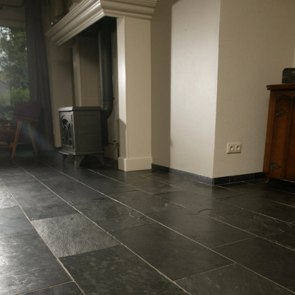 Schieferfliesen Wand und Boden Silver Blue - Schieferfliesen | SILVER BLUE | In vielen Größen - 25 x 25 x 1.2 - 1.8 cm - Fliesen | Afrika Naturstein