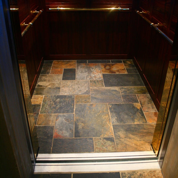  - Muster | Schieferfliesen | AFRIKA MULTICOLOR | Gesägt - ca. 20 x 20 cm - Muster | Afrika Naturstein