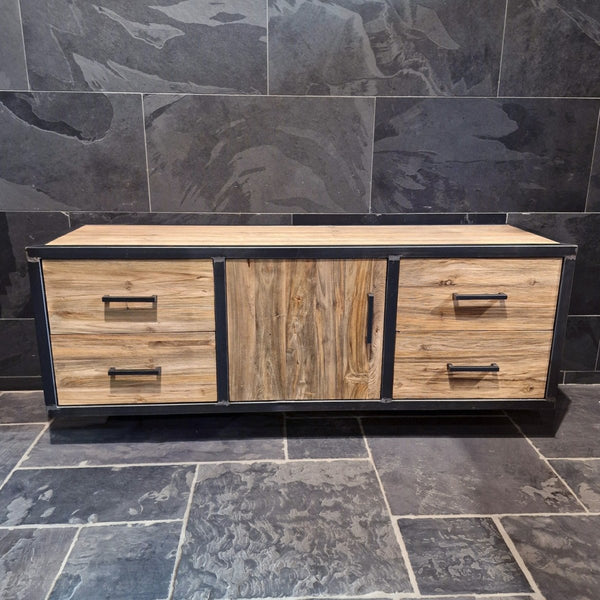  - METAL LOOK 7 Hängeschränk mit Spiegel, set - Hängeschränk - Badgestaltung | Afrika Naturstein