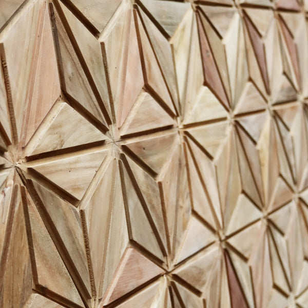  - DIAMOND | Holzverblender - 1 Stück 26 x 30 x 1,3 cm - Verblender | Afrika Naturstein