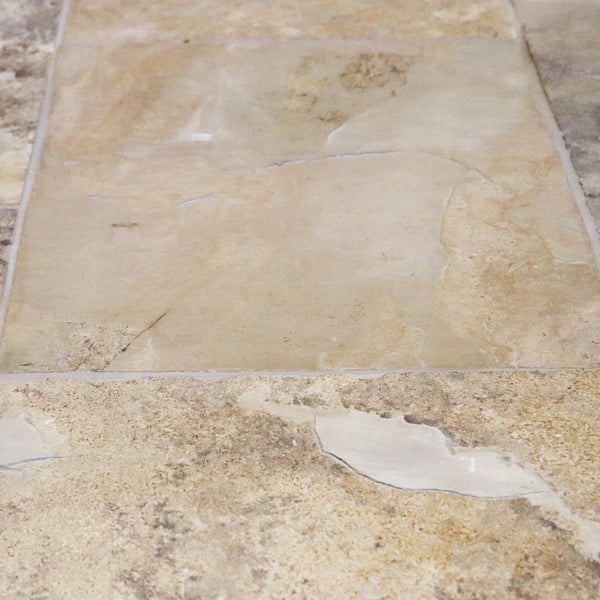  - Muster | Schieferfliesen | ANTIQUE WHITE - ca. 20 x 20 cm - Muster | Afrika Naturstein