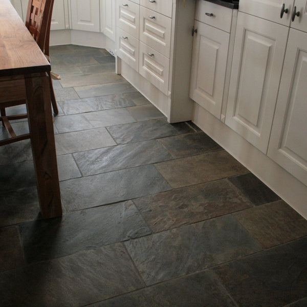 Naturstein Fliesen Schiefer Rustique mehrfarbig Naturtöne - Muster | Schieferfliesen | RUSTIQUE - ca. 20 x 20 cm - Muster | Afrika Naturstein