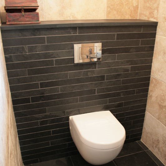  - Schiefer Verblender | MUSTANG BLACK SLATE - 60 x 15 x 1.0 cm - Verblender | Afrika Naturstein