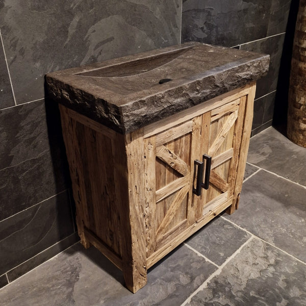  - LOMBOK Kommode - 86 x 45 x 80 cm - Badgestaltung | Afrika Naturstein