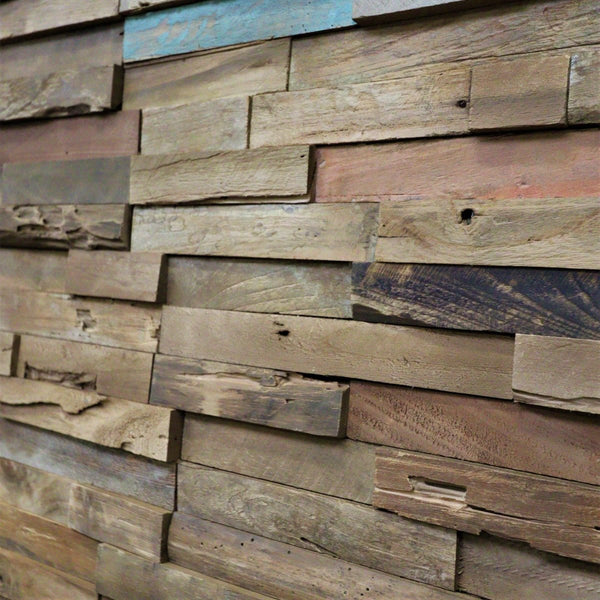  - DECO | Holzpaneele | 6x3 - 1 Stück 50x20 cm - Verblender | Afrika Naturstein