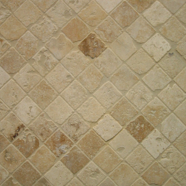  - Muster | Fliesen | TRAVERTIN OLD MIX | Getrommelt - ca. 20 x 20 cm - Muster | Afrika Naturstein