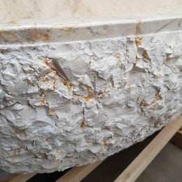 Badewanne freistehend | Marmor, beige