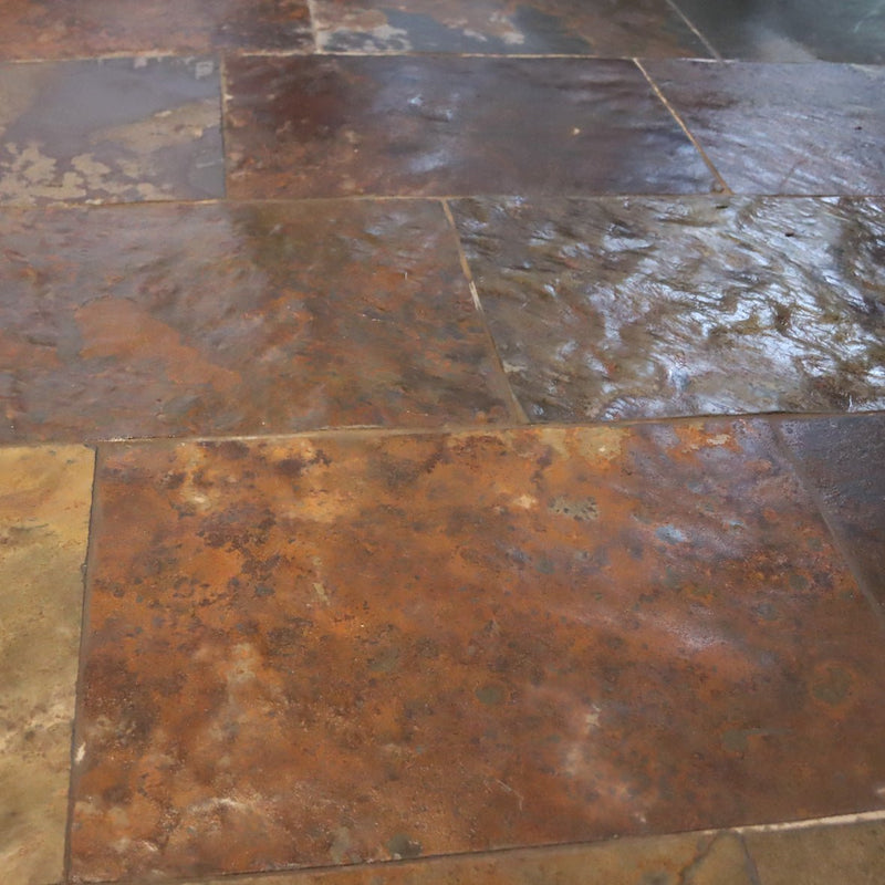  - Muster | Terrassenplatten | RICH AUTUMN - ca. 20 x 20 cm - Muster | Afrika Naturstein