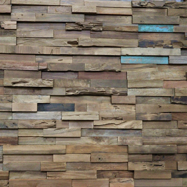  - DECO | Holzpaneele | 6x3 - 1 Stück 50x20 cm - Verblender | Afrika Naturstein